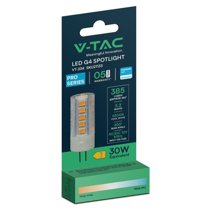 BEC LED G4 3.2W 6500K CIP SAMSUNG [3]