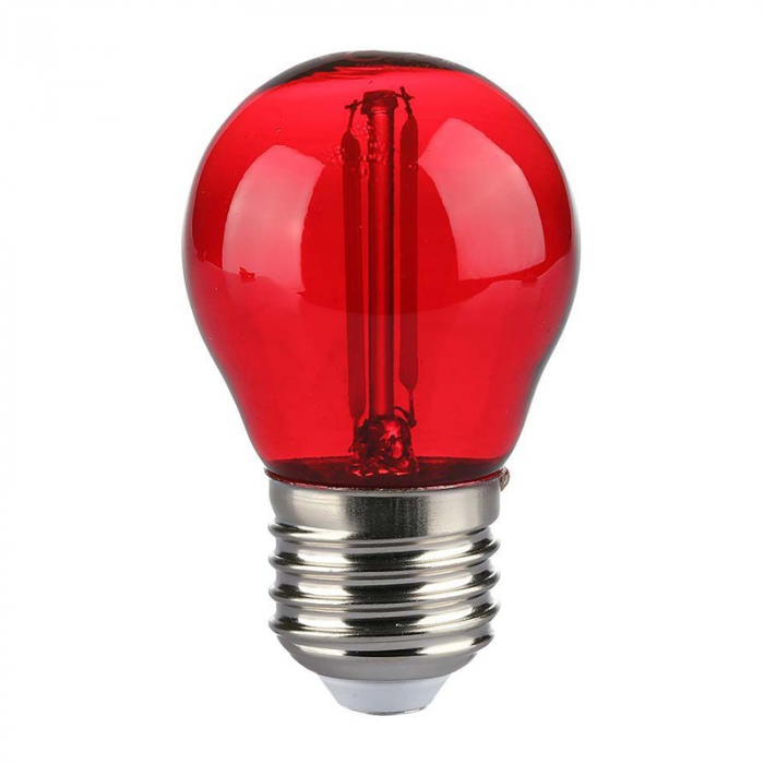 BEC LED G45 E27 2W CU FILAMENT LUMINA ROSIE [2]