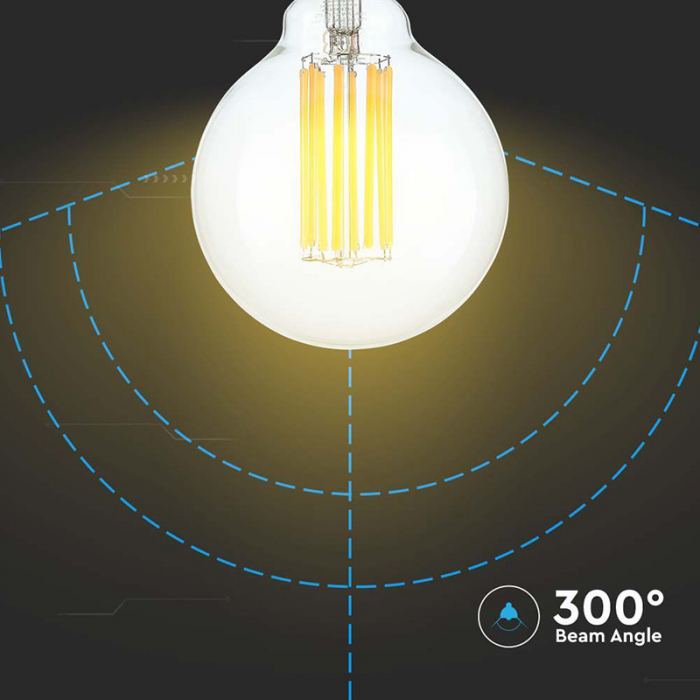Bec led g95 e27 18w 3000k alb cald V-tac [6]