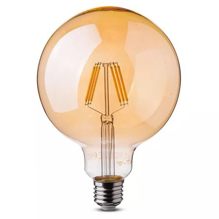 Bec led G95 E27 6W dimabil cu filament 2200K alb cald V-tac [1]