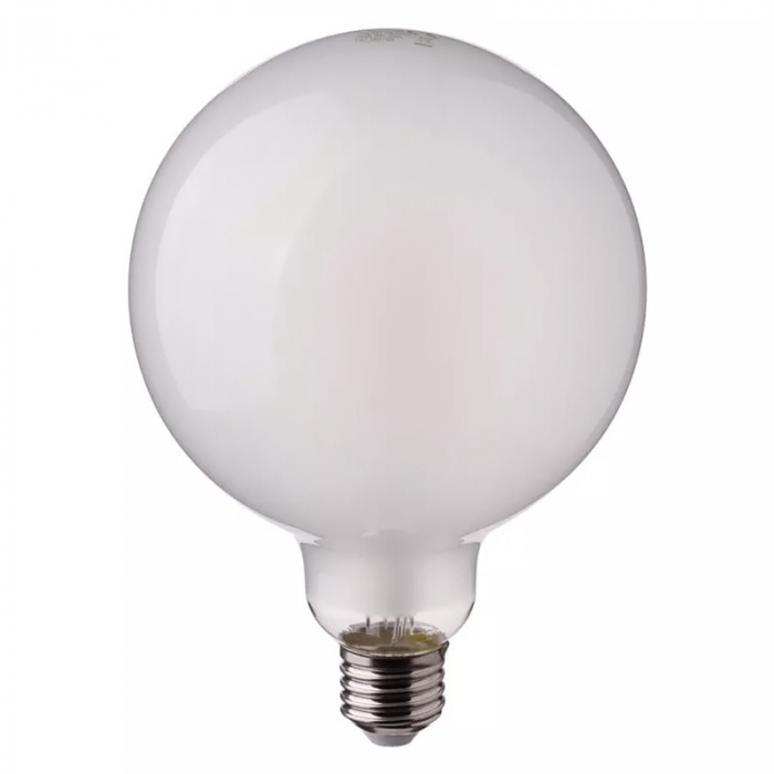 BEC LED G95 E27 7W CU FILAMENT 2700K ALB CALD STICLA MATA [2]