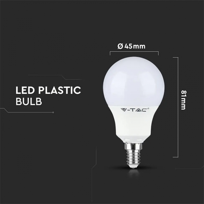 BEC LED P45 E14 5.5W CRI95+ 6400K ALB RECE [4]