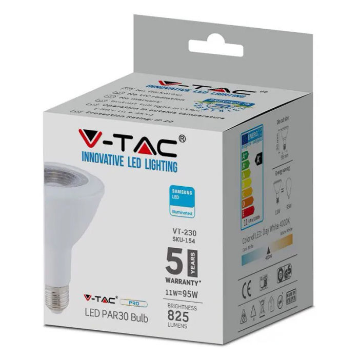 BEC LED PAR30 E27 11W 3000K ALB CALD, CIP SAMSUNG [4]