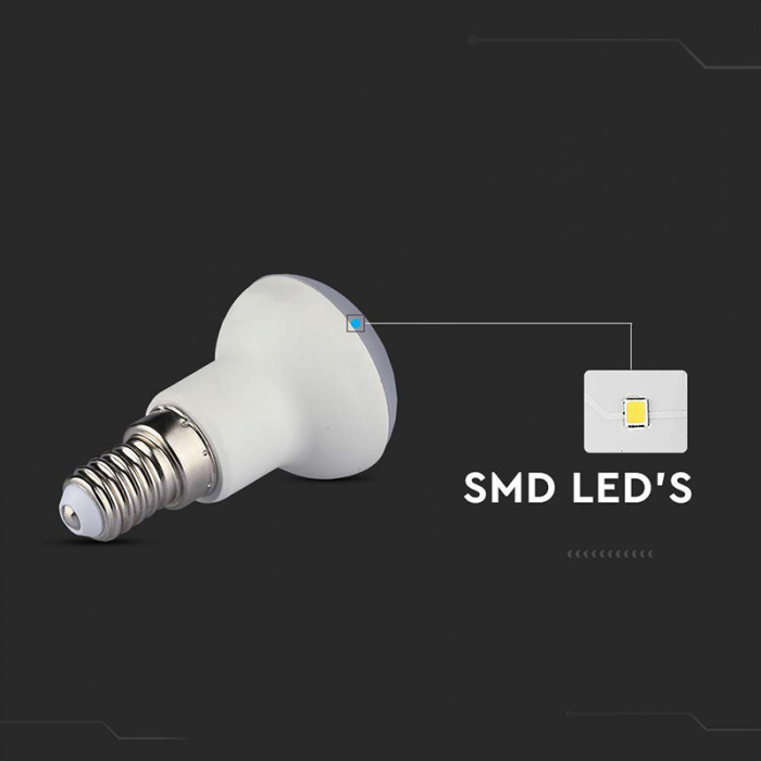 Bec led R39 E14 2.9W 3000K alb cald, cip Samsung V-tac [6]
