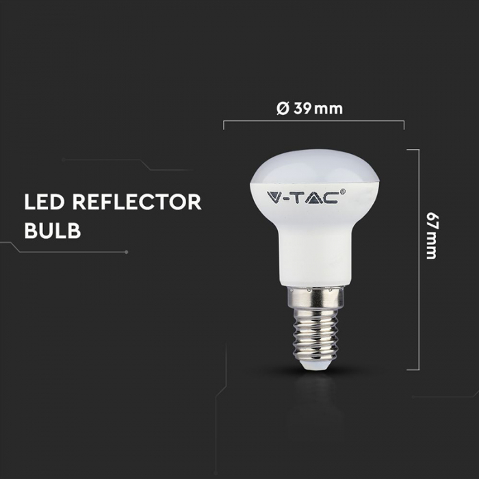 Bec led R39 E14 2.9W 3000K alb cald, cip Samsung V-tac [5]