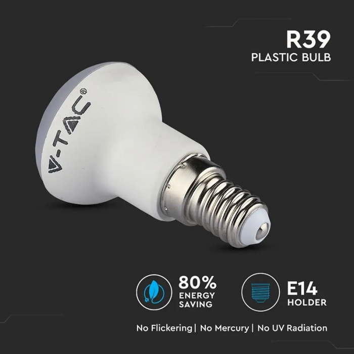 Bec led r39 e14 3w 4000k alb neutru, cip Samsung V-tac [7]