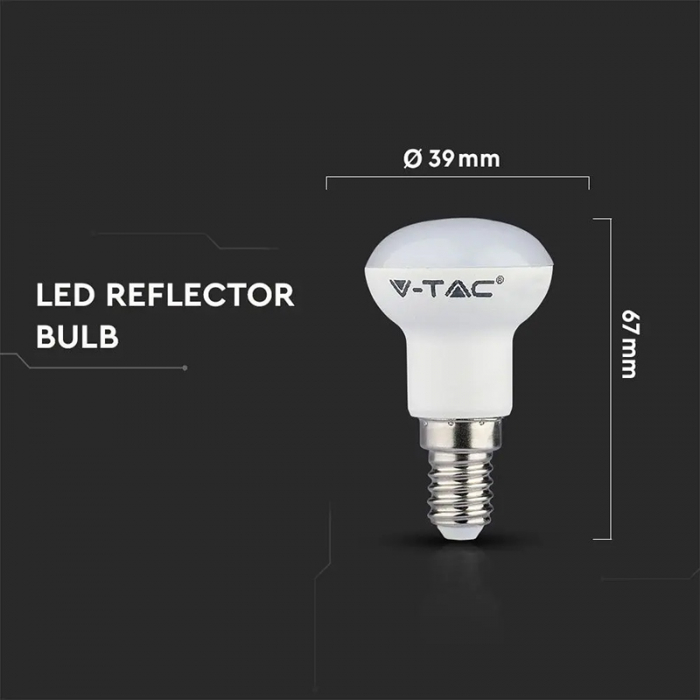 Bec led r39 e14 3w 4000k alb neutru, cip Samsung V-tac [6]