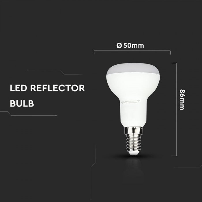 Bec Led R50 E14 4.8W 3000K ALB CALD, CIP SAMSUNG [5]