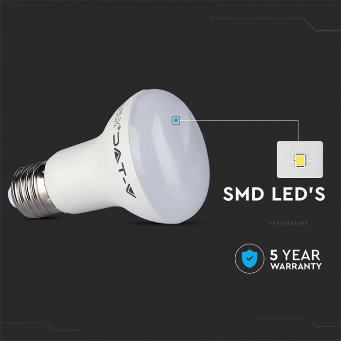 BEC LED R63 E27 8.5W 3000K ALB CALD, CIP SAMSUNG [5]