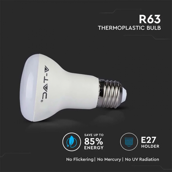 BEC LED R63 E27 8.5W 3000K ALB CALD, CIP SAMSUNG [6]