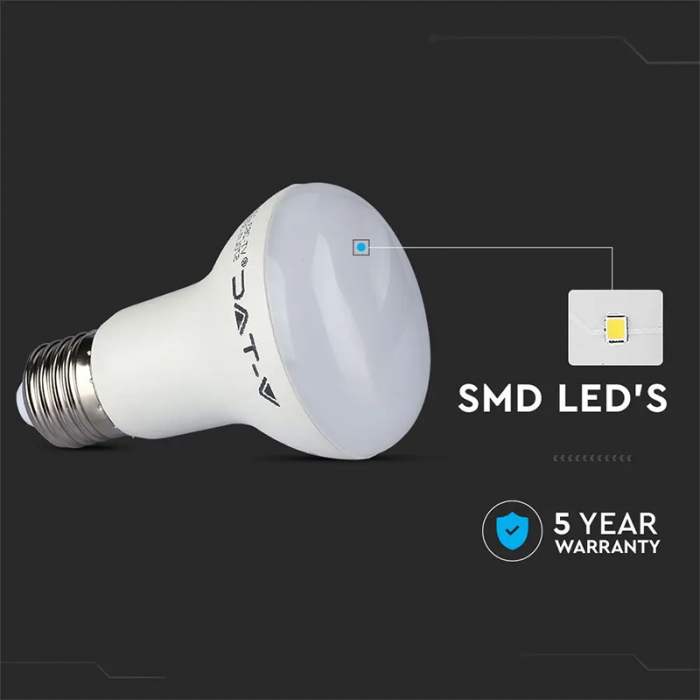 BEC LED R63 E27 8.5W 6500K ALB RECE, CIP SAMSUNG [7]