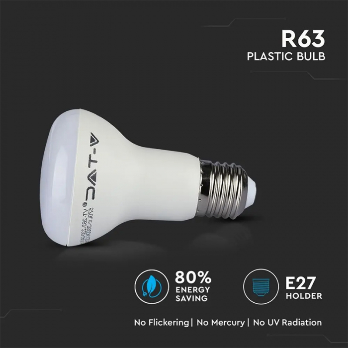 BEC LED R63 E27 8.5W 6500K ALB RECE, CIP SAMSUNG [6]