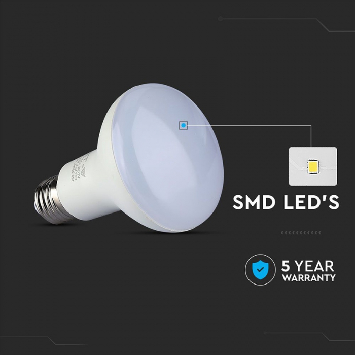 BEC LED R80 E27 10W 4000K ALB NETRU, CIP SAMSUNG [6]