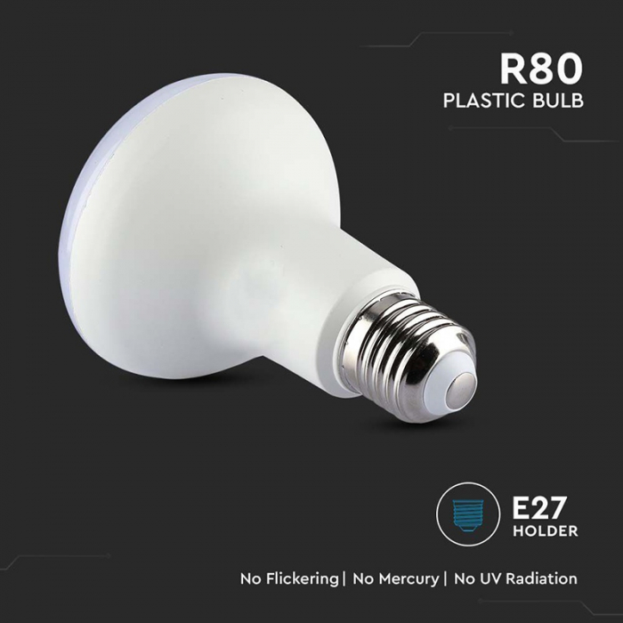 BEC LED R80 E27 10W 4000K ALB NETRU, CIP SAMSUNG [7]