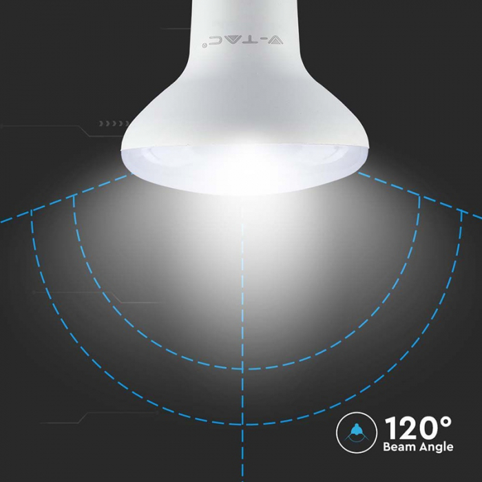 BEC LED R80 E27 10W 4000K ALB NETRU, CIP SAMSUNG [8]