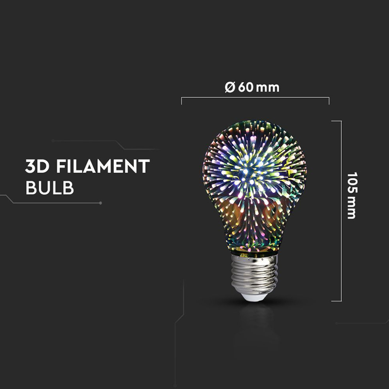 BEC LED ST64 E27 3W CU FILAMENT 3000K ALB CALD MODEL 3D [4]