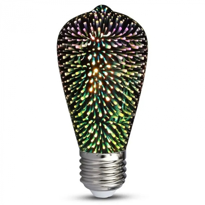 BEC LED ST64 E27 3W CU FILAMENT 3000K ALB CALD MODEL 3D [2]