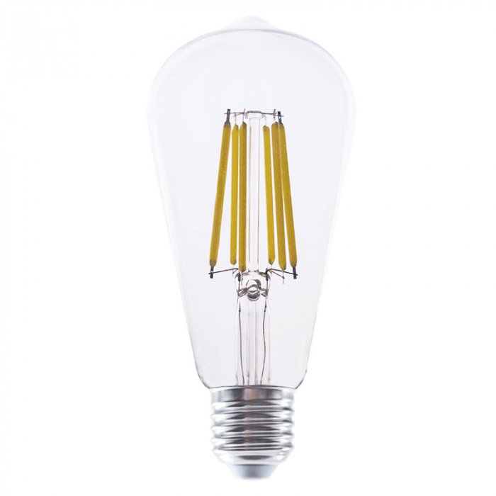 Bec led ST64 E27 4W cu filament 3000K model Edison V-tac [2]