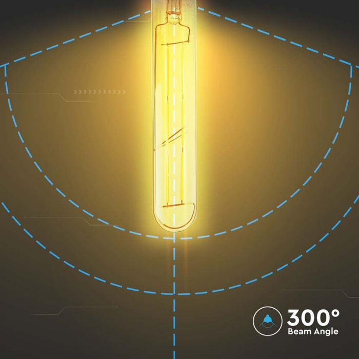 Bec led t30 e27 cu filament 6w 2200k alb cald V-tac [6]