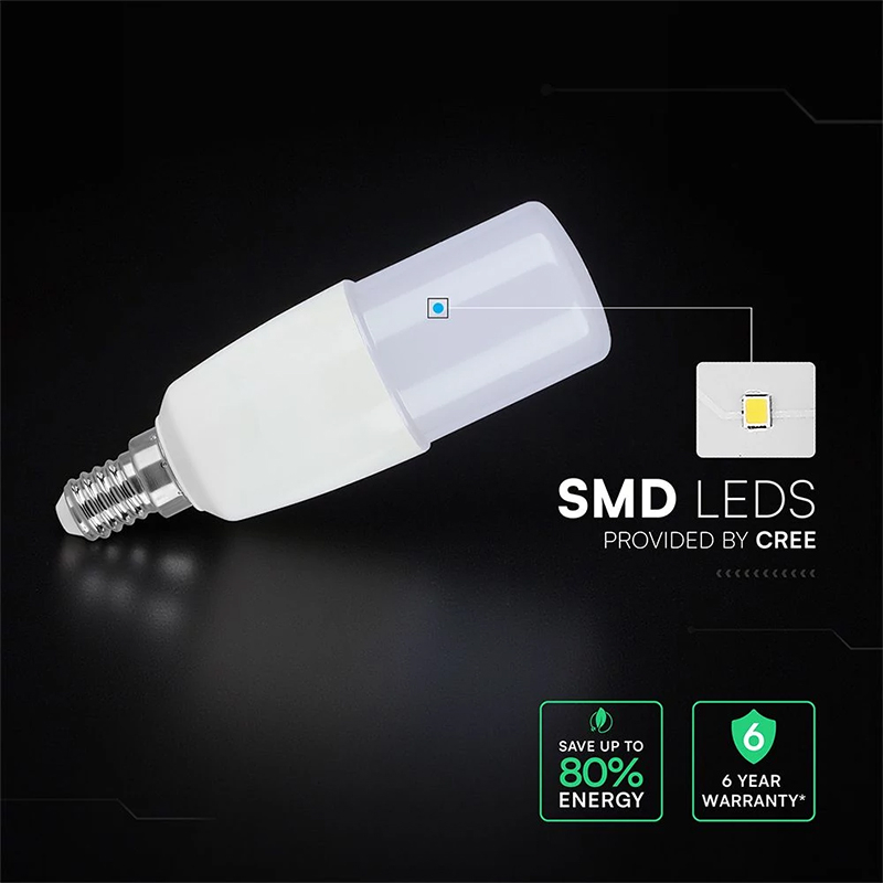 BEC LED T37 E14 7.5W 3000K ALB CALD CIP CREE [5]