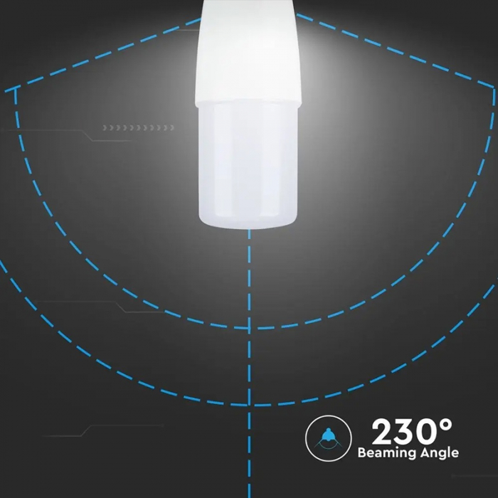 Bec led t37 e14 8w 4000k alb neutru V-tac [8]