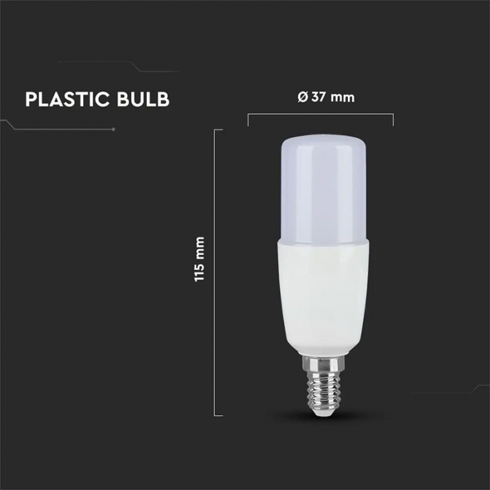 Bec led t37 e14 8w 4000k alb neutru V-tac [5]