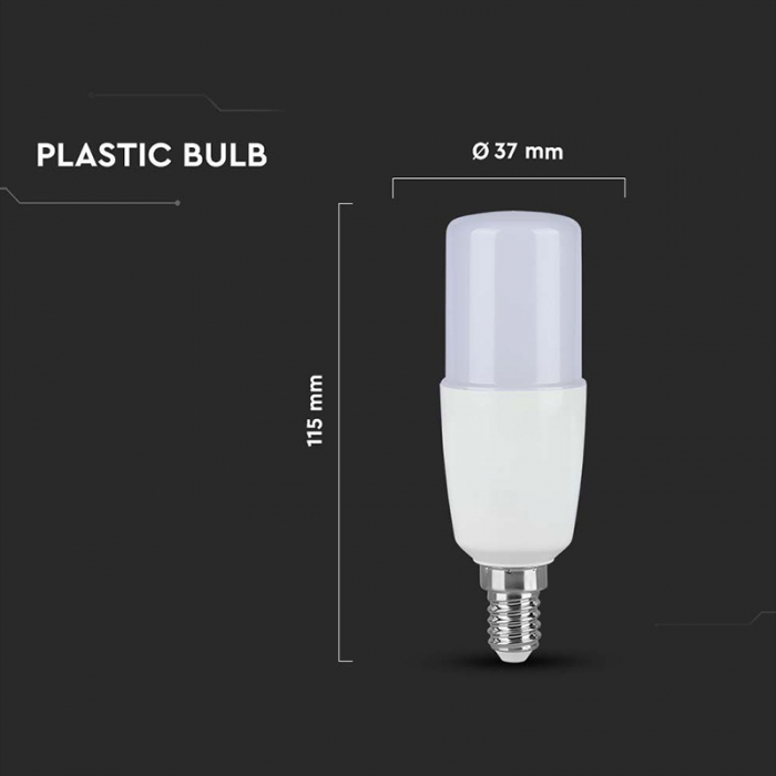 Bec Led T37 E14 9W 2700K ALB CALD [5]