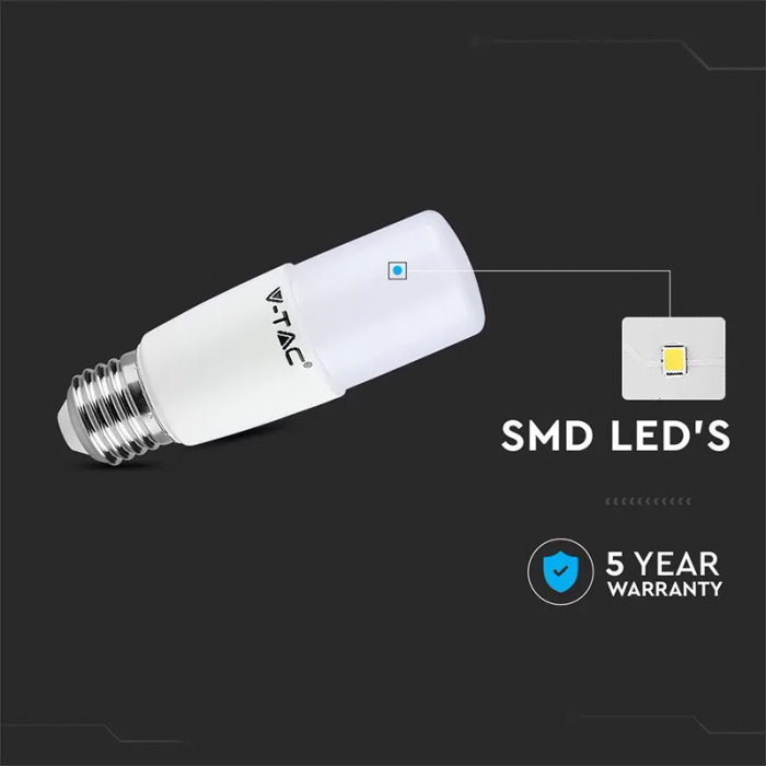 Bec led t37 e27 7.5w 6500k alb rece, cip Samsung V-tac [5]