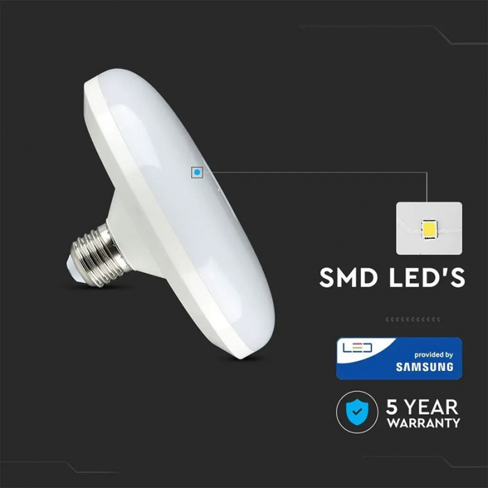 BEC LED UFO 15W F150 E27 6400K ALB RECE, CIP SAMSUNG [7]