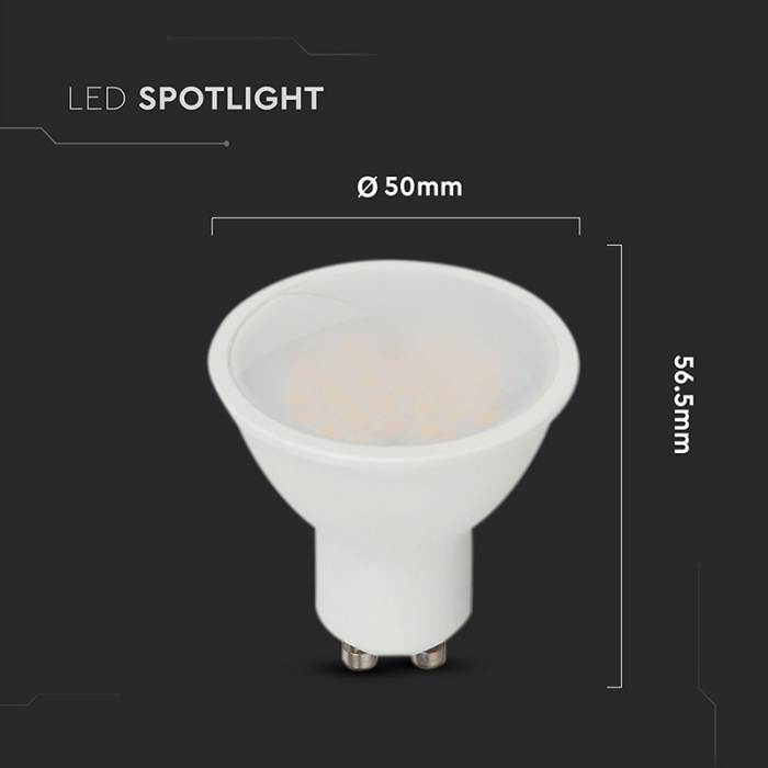 BEC SPOT LED GU10 10W 4000K ALB NEUTRU, CIP CREE [4]