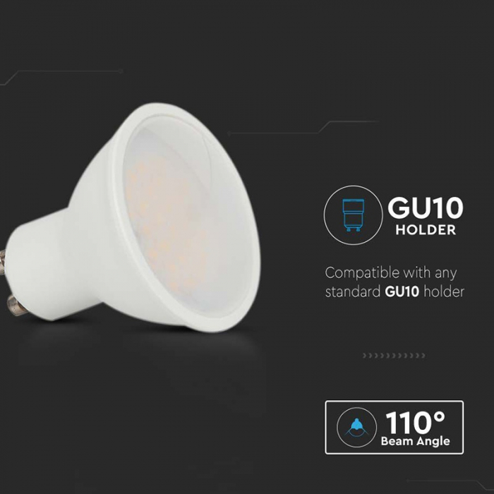 Bec spot LED GU10, 10W, 4000K, alb neutru, cip Samsung, V-TAC [7]