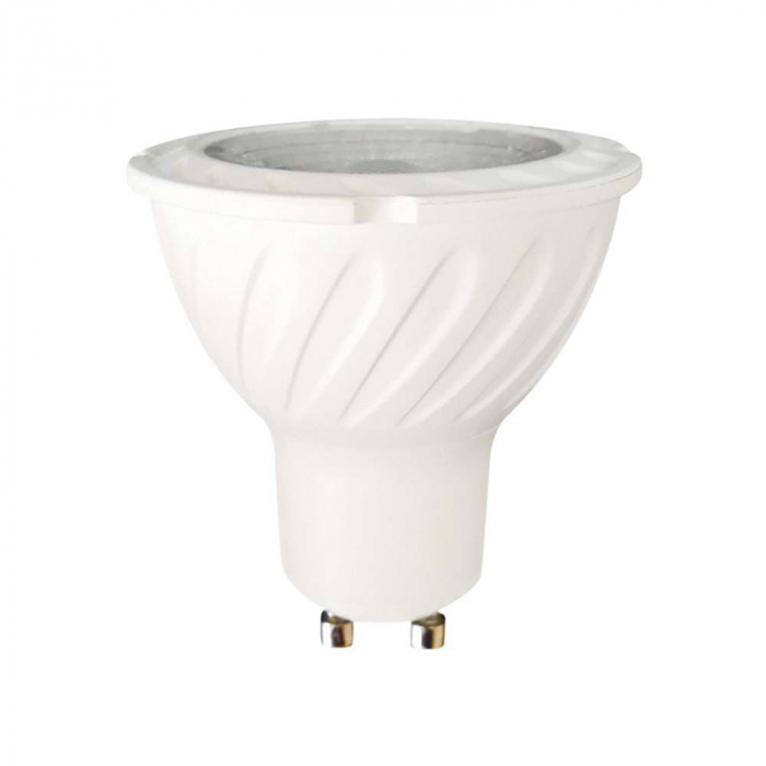 Bec spot LED GU10, 6W, 3000K, alb cald, cip Samsung, V-TAC [2]
