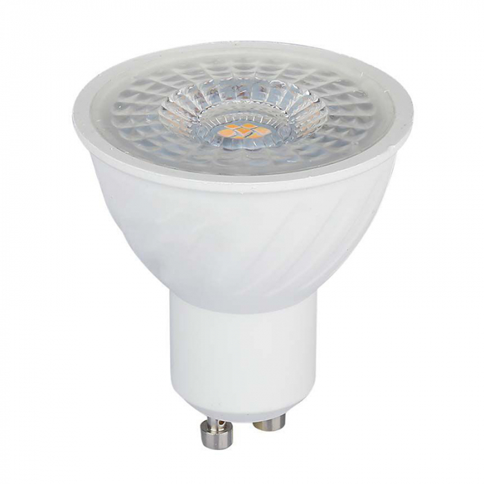 Bec spot led gu10 6w 6400k alb rece, cip samsung V-tac. [2]