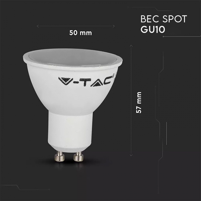 Bec spot LED smart GU10, 5W, RGB + alb cald + alb rece, V-TAC [6]
