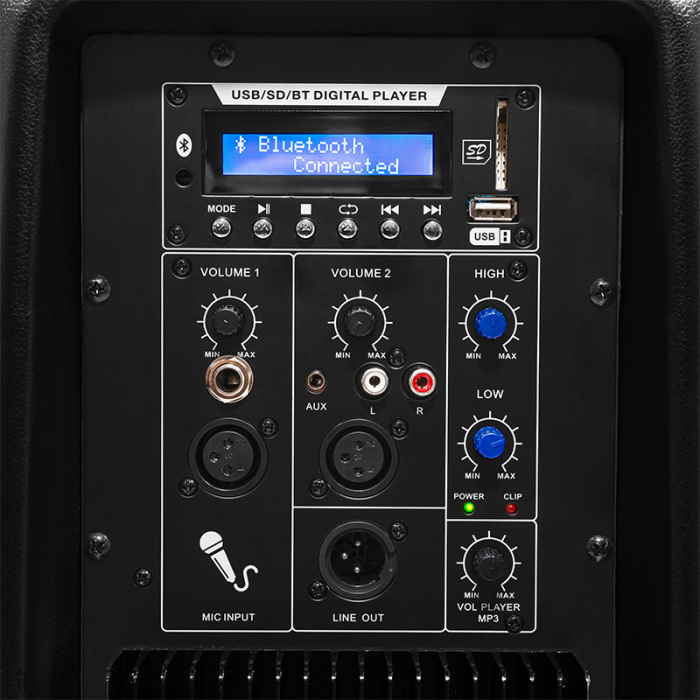 BOXA ACTIVA 12''/30CM 140W RMS CU BT/FM/TWS/USB/SD [9]