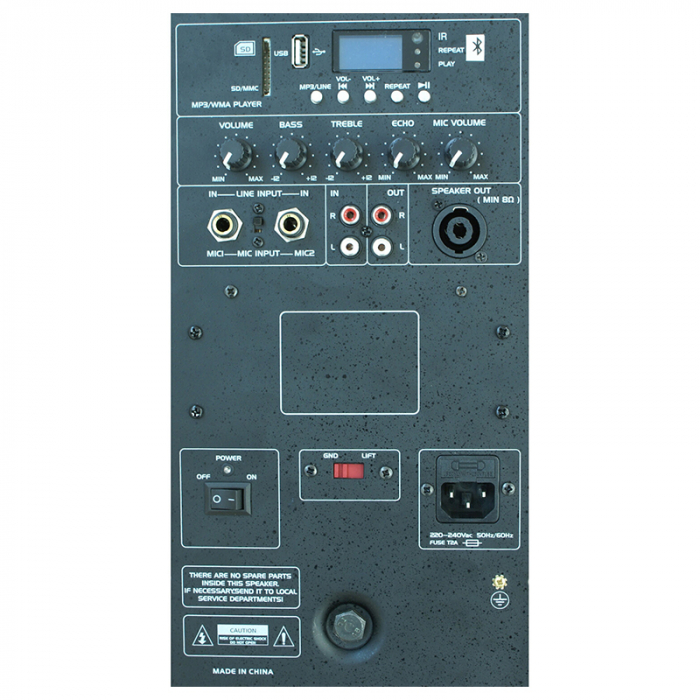 BOXA ACTIVA 15"/38CM 400W RMS USB/MP3/BT FUNCTIE TWS [4]