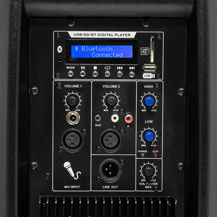BOXA ACTIVA 15''/38CM 200W RMS CU BT/FM/TWS/USB/SD [8]