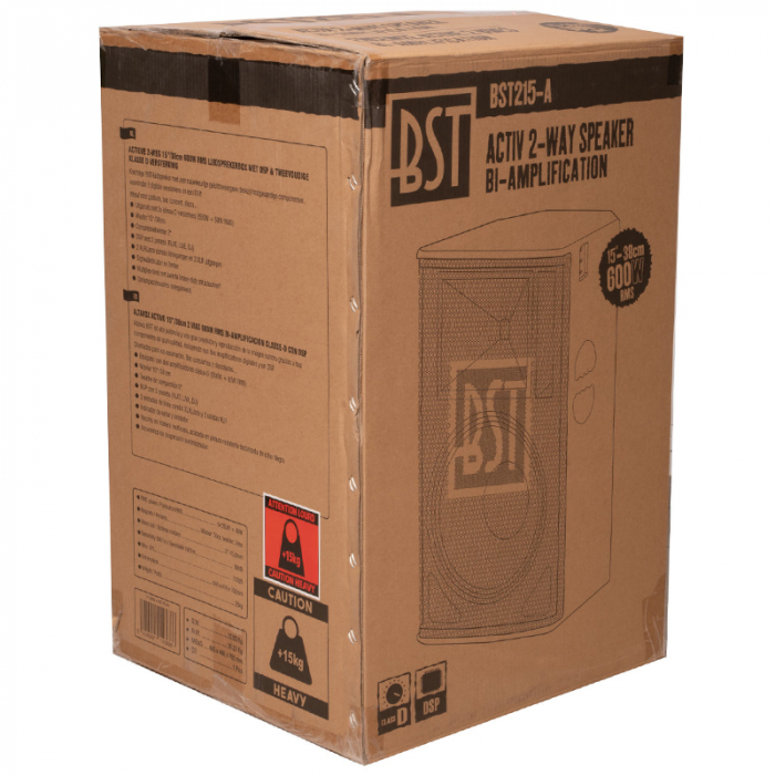 BOXA ACTIVA 2 CAI 15"/38CM 600W RMS CLASA D [8]