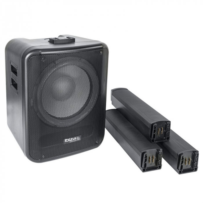 BOXA ACTIVA ILUMINAT LED TIP COLOANA 350W RMS [10]