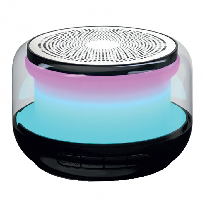 BOXA BLUETOOTH 5W CU RGB SI FM - NEGRU [2]