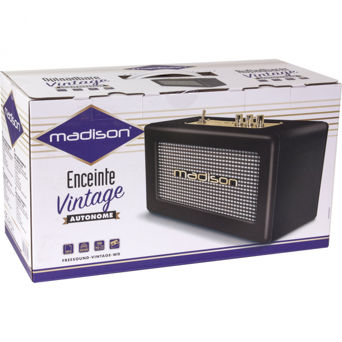 BOXA BLUETOOTH MODEL VINTAGE 2X10W MADISON [2]