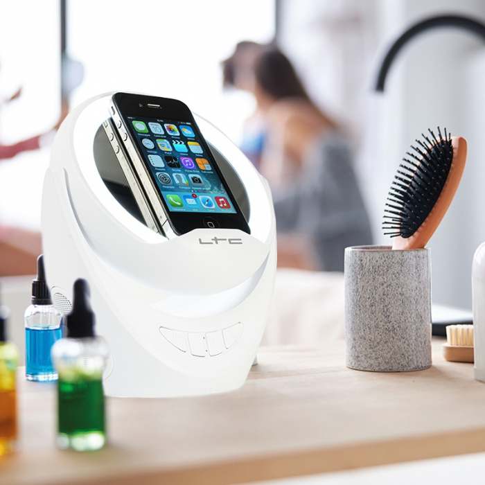 BOXA CU OGLINDA MAKE-UP SI SUPORT TELEFON 2X3W [8]