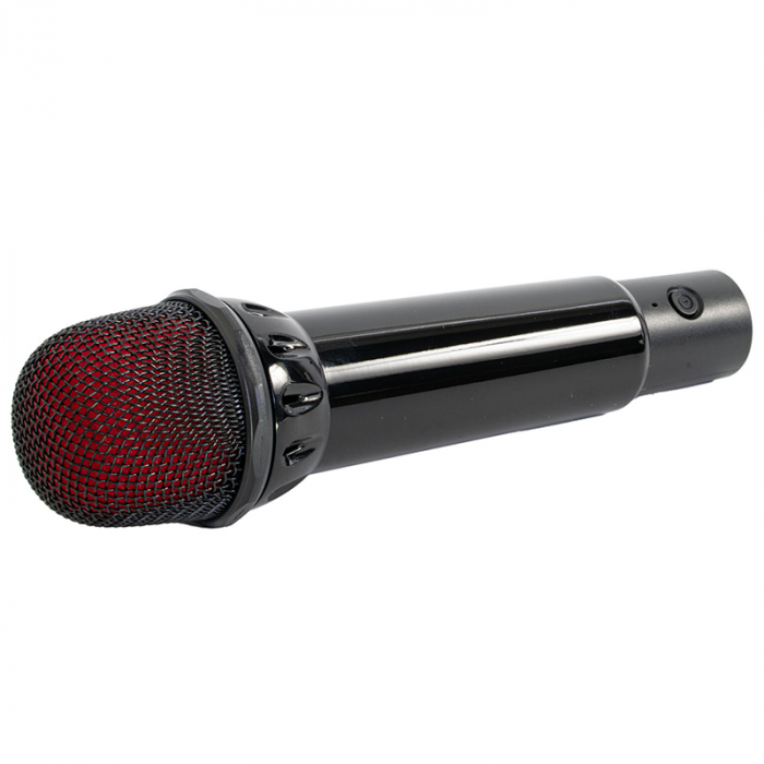 BOXA KARAOKE CU 2 MICROFOANE WIRELESS BT/USB/MSD/AUX - NEGRU [7]