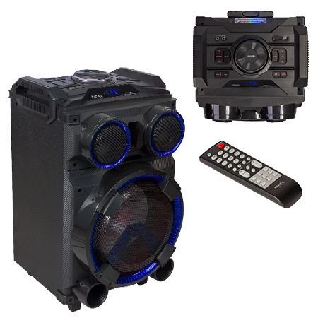 BOXA PORTABILA 12"/30CM ILUMINATA 150W USB/SD/BT/FM/AUX [1]