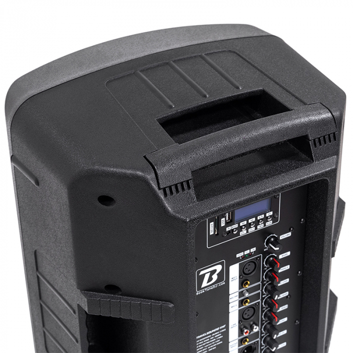 BOXA PORTABILA 12''/30CM + TWEETER 250W BT/USB/FM/SD + 2MIC VHF [12]