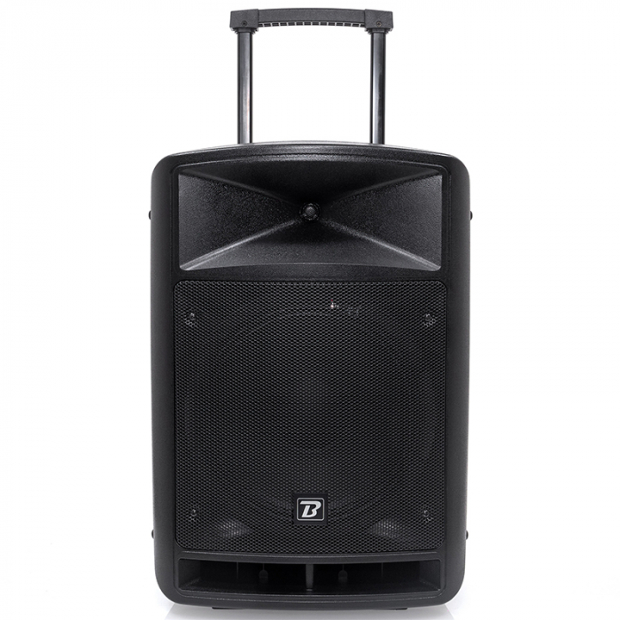 BOXA PORTABILA 12''/30CM + TWEETER 250W BT/USB/FM/SD + 2MIC VHF [8]