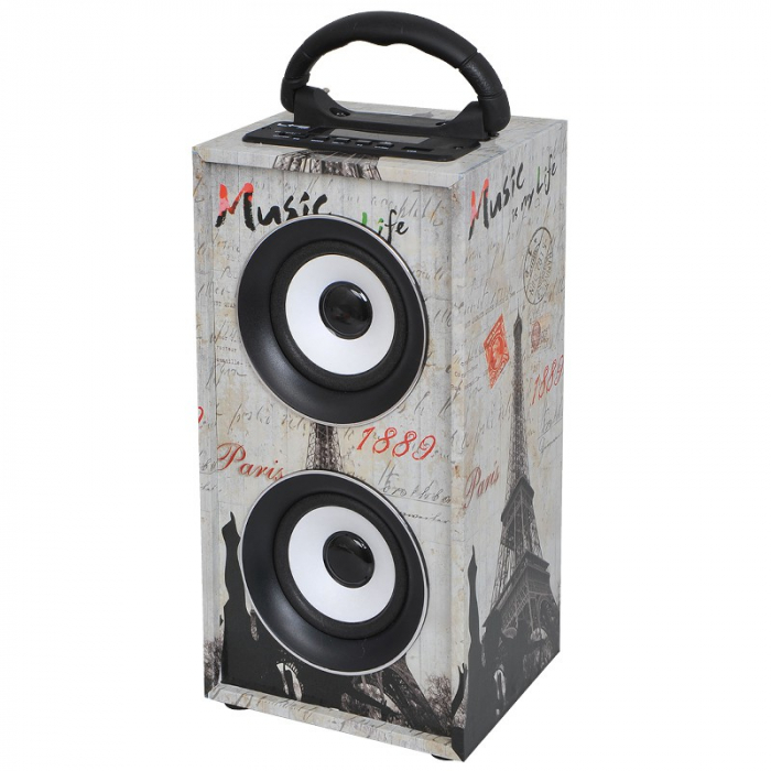 BOXA PORTABILA 12W CU USB/BT/SD/FM/AUX PARIS [2]