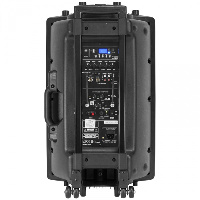 Boxă Portabilă 15'' 800W | USB, MP3, Bluetooth, 12-230V [5]