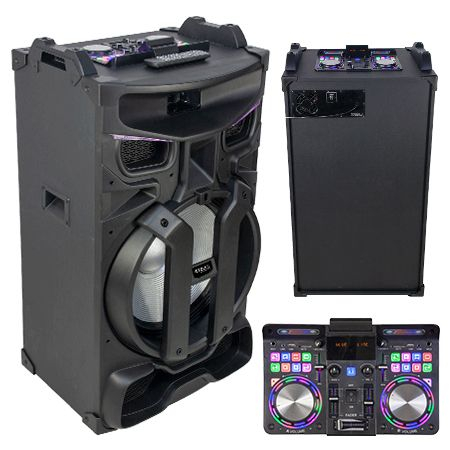 BOXA PORTABILA 18"/46CM ILUMINATA 450W MIXER/USB/SD/BT/FM/AUX [1]