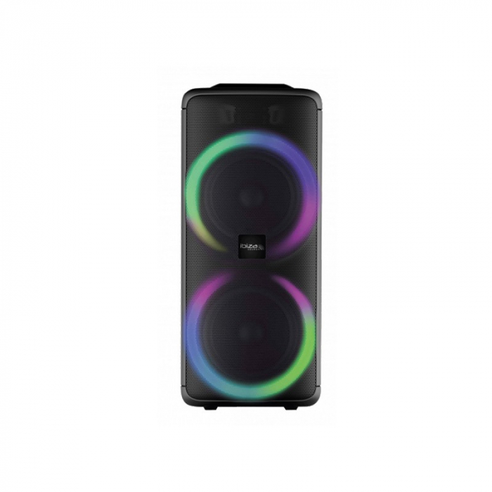 BOXA PORTABILA 2X10"/25CM 250W RMS CU BLUETOOTH/USB/SD [2]